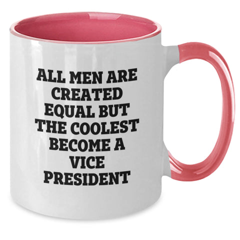 Image of Funny Vice President Two Tone Coffee Mugs Gifts from Men for Vice President Christmas Unique Gifts - Additional