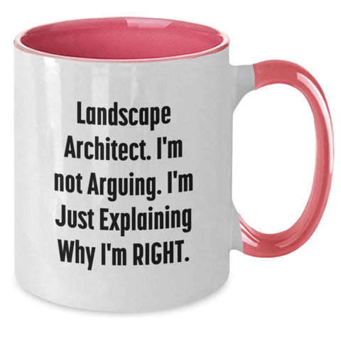 Image of Funny Landscape Architect Gifts, Two Tone Coffee Mug, Gifts from Friends, Inspirational Quote for Landscape Architect Graduation, Gifts for Him - Additional