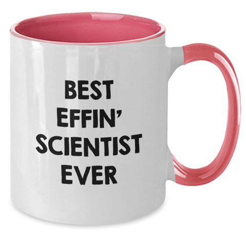 Image of Funny Scientist Gifts - Best Effin' Scientist Ever - Two Tone Coffee Mug for Birthday - Additional
