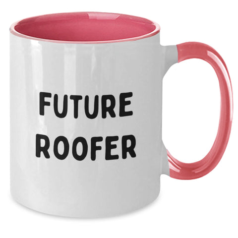 Image of Funny Future Roofer Roofer Gifts from Friends for Special Birthday Unique Gifts - Two Tone Coffee Mug - Additional
