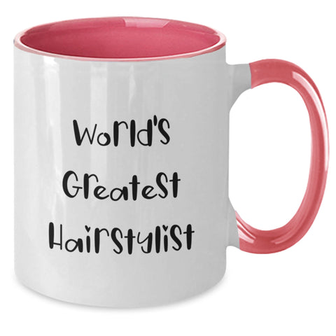 Image of Hairstylist Gifts from Friends - Inspirational Two Tone Coffee Mugs with Funny Quote - Graduation Unique Gifts for Hairstylists - Additional