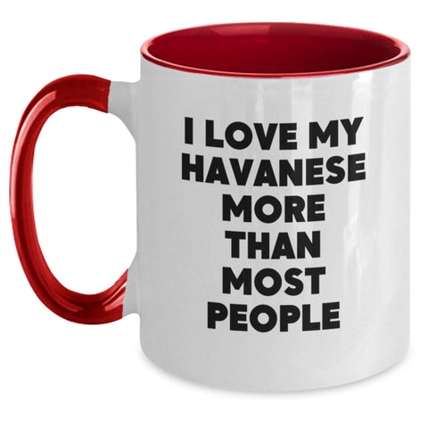 Image of Funny Havanese Dog Lover Gifts from Friends to Family - I Love My Havanese More Than Most, Unique Birthday Unique Gifts for Havanese Dog Enthusiasts - Main