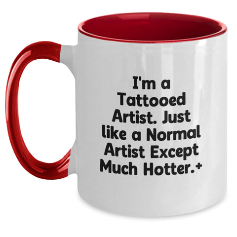 Image of Funny Artist Two Tone Coffee Mugs Gifts from Friends and Family for Graduation Unique Artist Lover Men Women - Main