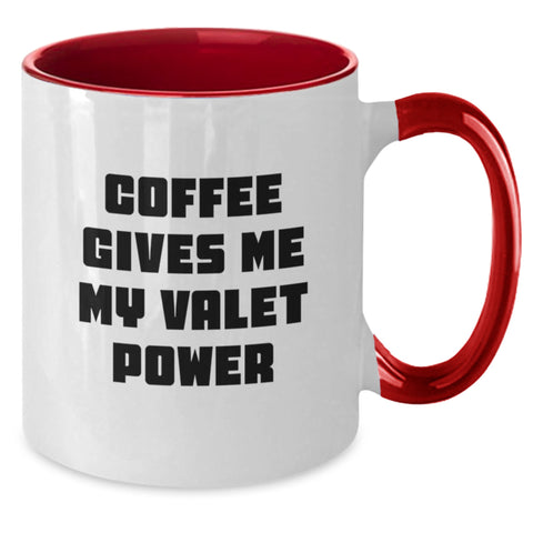 Image of Funny Valet Gifts from Men to Valet, Valet Two Tone Coffee Mug for Valet, Christmas Unique Gifts for Friends - Additional