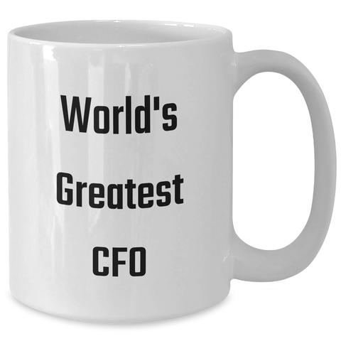 Image of Funny CFO Quotes Gifts from Men for World's Greatest CFO - White Coffee Mug for Mother's Day Unique Gifts - Additional