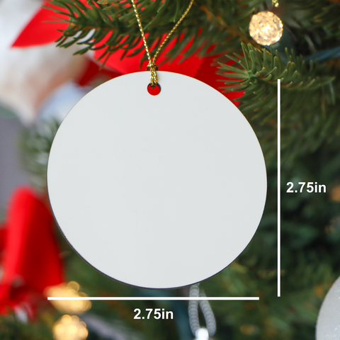 Image of Vizsla Dog Lover's Gift, Funny Quote Circle Ornament, Christmas Memorable Present, Gifts from Men to Women, Friends and Coworkers - Image 2