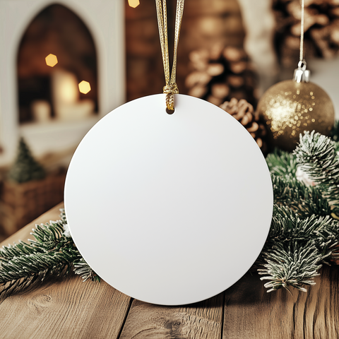 Image of Smart Sexy Talented Postal Worker Circle Ornament, White, Christmas Unique Gift for Her, Him, or Coworkers, Funny Quote - Image 3