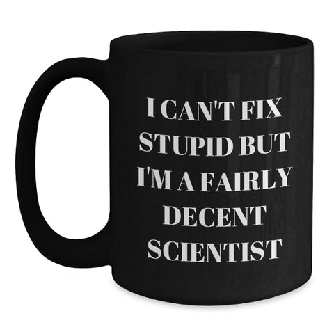 Image of Gifts from Friends and Family for Scientist Men - Funny Black Coffee Mugs - Christmas Unique Gifts for Scientist Men - Main