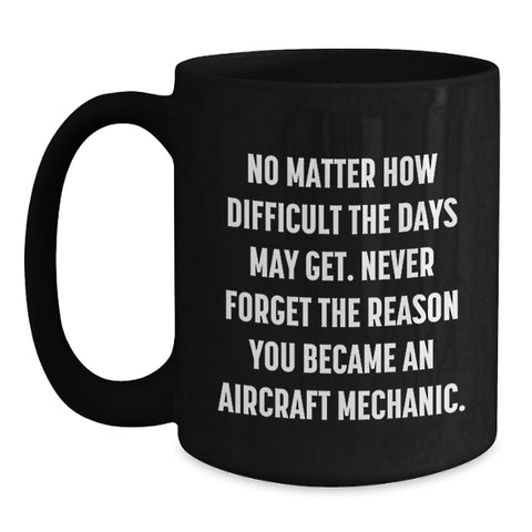 Image of Aircraft Mechanic Funny Mugs Gifts from Family and Friends for Men and Women on Christmas Unique - Main