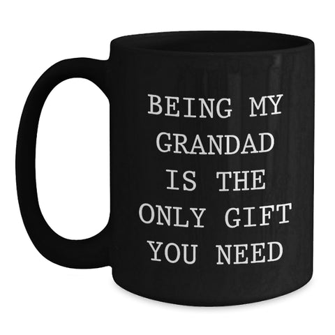 Image of Funny Grandad Gifts from Men to Grandad, Black Coffee Mugs for Grandad, Christmas Unique Gifts - Main