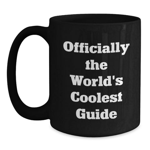 Image of Guide Gifts from Friends for Christmas Unique Guide Enthusiasts Black Coffee Mug - Main