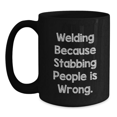 Image of Welding Humor Graduation Gifts for Men Women Friends Coworkers Black Coffee Mugs - Funny Quote - Gifts from Family or Friends - Main