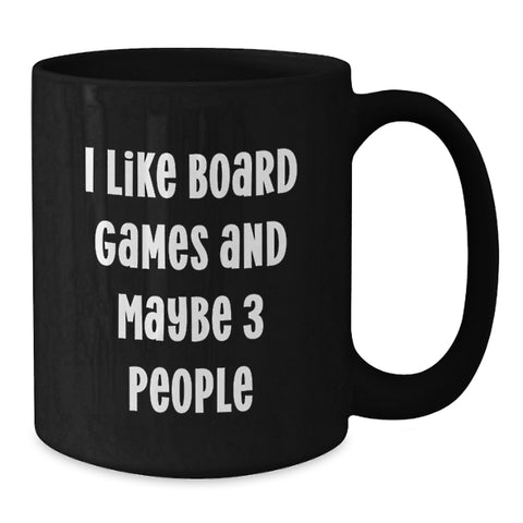 Image of Funny Board Games Enthusiasts Gifts from Friends and Family, Black Coffee Mug for Board Games Lovers, Perfect Xmas Unique Gifts for Gamers - Additional
