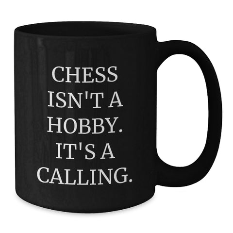 Image of Gifts for Chess Lovers Funny Black Coffee Mugs, Inspirational Quote, Christmas Unique Finds from Friends for Family - Additional