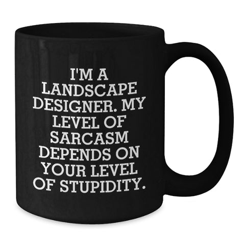 Image of Funny Landscape Designer Gifts from Friends to Coworkers - Unique Black Coffee Mugs for Men and Women Christmas Unique Gifts - Additional