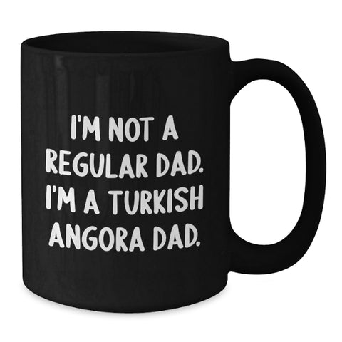Image of Funny Turkish Angora Cat Dad Gifts from Men to Friends for Graduation Unique Mugs - Additional