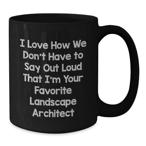 Image of Funny Landscape Architect Gifts from Friends and Family, Black Coffee Mug for Graduation Unique Presents - Additional