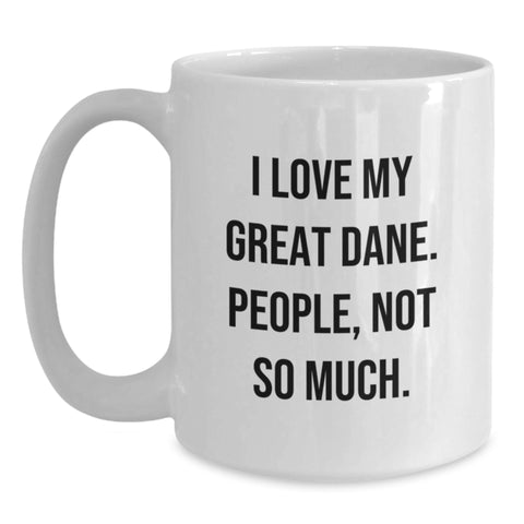 Image of Funny Great Dane Dog Lover Gifts from Friends for Birthday Unique Mugs - Main