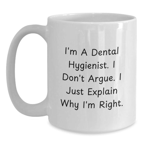 Image of Funny Dental Hygienist Gifts from Friends, Unique White Coffee Mug for Dental Hygienist, Christmas Unique Gifts - Main