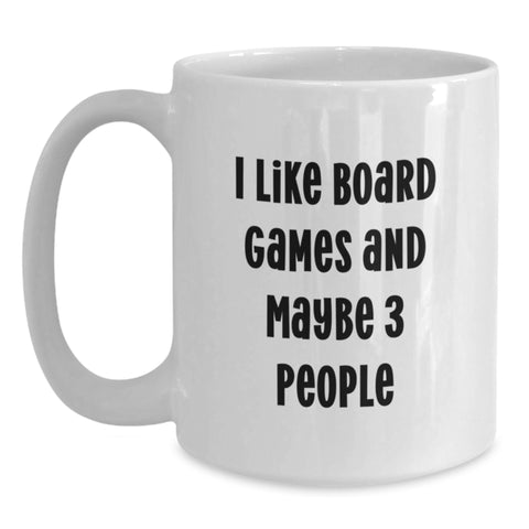 Image of Funny Board Games Lover Gifts from Family, White Coffee Mug for Friends, Christmas Unique Mugs - Main