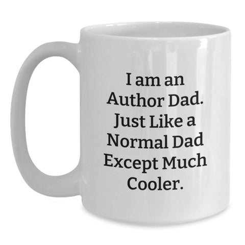 Image of Author Dad Gifts from Men to Family - Funny Christmas Unique Mugs for Author Friends - Main