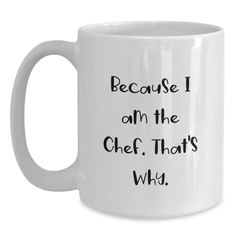 Image of Funny Chef White Coffee Mug Gifts from Men to Chef Mother's Day Unique - Main