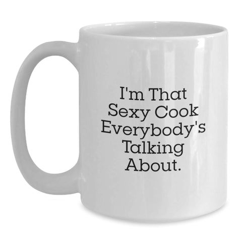 Image of Funny Cook White Coffee Mugs Funny Quotes Gifts for Men Women Friends Family from You - Main