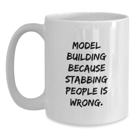 Image of Funny Model Building Gifts for Graduation, Model Building Coffee Mug, Gifts from Friends to Model Building Enthusiasts - Main