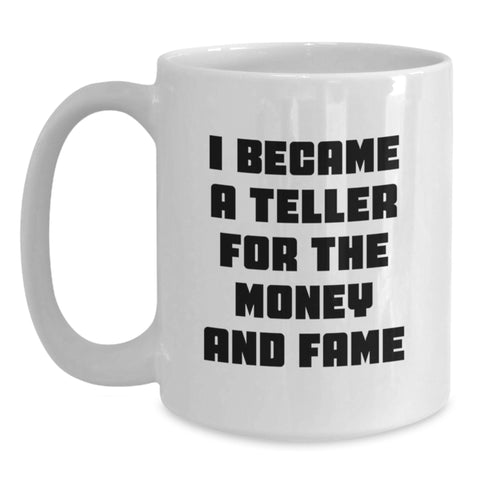 Image of Funny Teller Coffee Mug Gifts for Men from Friends or Family, White 11oz or 15oz Ceramic - Main