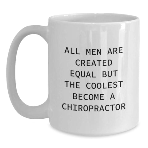 Image of Gifts for the Cool Chiropractor, White Coffee Mug with Funny Quote for Chiropractor Enthusiasts, Christmas Unique Gifts from Friends - Main
