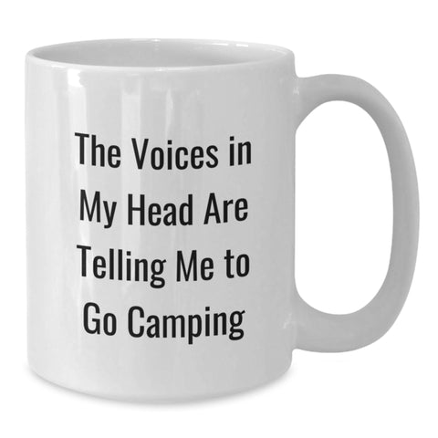 Image of Camping Humor Gifts from Friends for Camping Men Funny White Coffee Mug, Birthday Unique Gifts for Camping Lovers - Additional