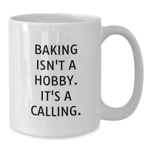 Image of Baking Enthusiast Gifts from Men to Friends on Valentine's - White Coffee Mug with Inspirational Quote - Additional