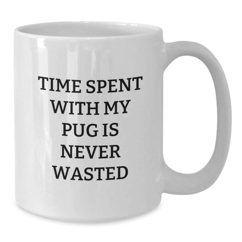 Image of Pug Dog Lovers White Coffee Mug Gift from Friends for Valentine's - Additional