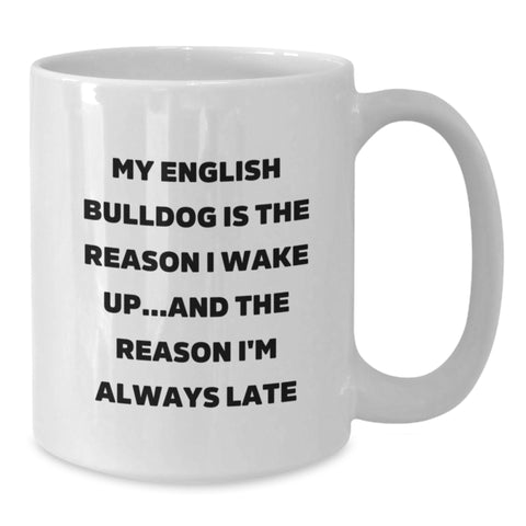 Image of Funny English Bulldog Lover Gifts from Friends to Family - Valentine's Unique Mug - Additional