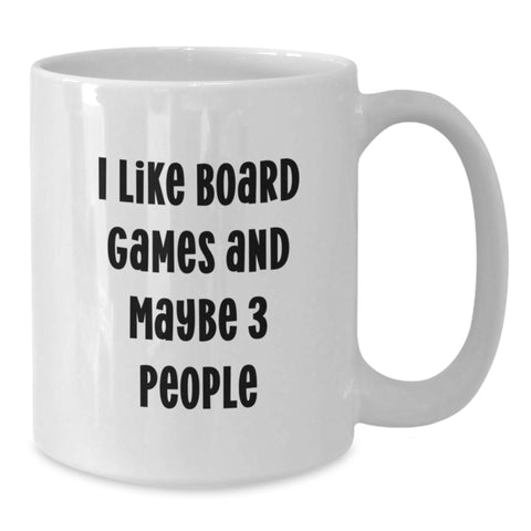 Image of Funny Board Games Lover Gifts from Family, White Coffee Mug for Friends, Christmas Unique Mugs - Additional