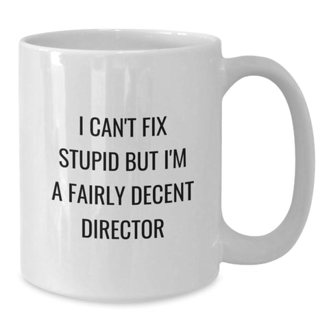 Image of Funny Director Gifts White Coffee Mugs for Friends from Women Christmas Unique Presents - Additional