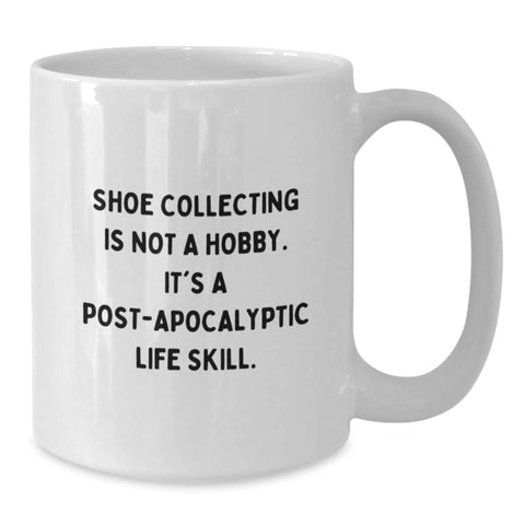 Image of Funny Shoe Collecting Gifts from Friends and Family, White Coffee Mug for Shoe Collecting Enthusiasts, Christmas Unique Finds - Additional