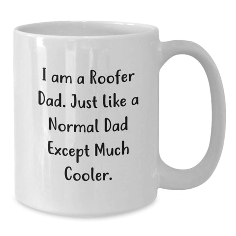 Image of Funny Roofer Gifts from Dad, White Coffee Mug for Mom, Unique Mother's Day Present Idea - Additional