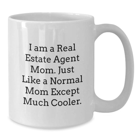 Image of Funny Real Estate Agent Gifts for Mom - White Coffee Mugs from Friends, Family, and Co-workers - Additional