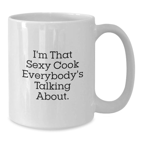 Image of Funny Cook White Coffee Mugs Funny Quotes Gifts for Men Women Friends Family from You - Additional