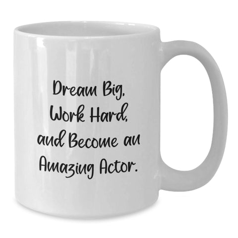 Image of Funny Actor White Coffee Mug Gifts from Friends to Actor on Birthday Unique Gifts - Additional