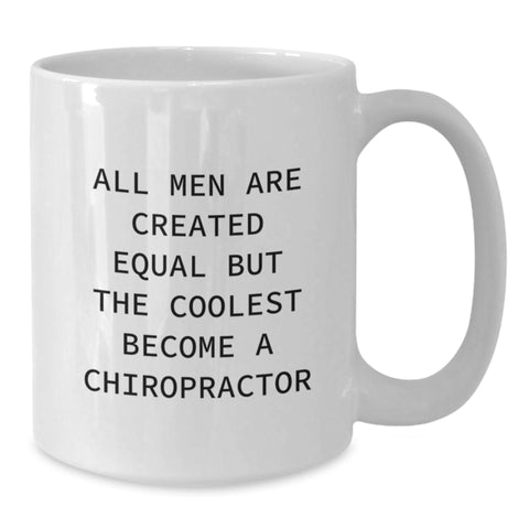 Image of Gifts for the Cool Chiropractor, White Coffee Mug with Funny Quote for Chiropractor Enthusiasts, Christmas Unique Gifts from Friends - Additional