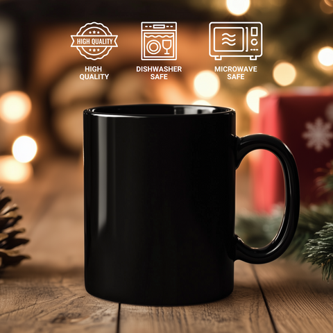 Image of Bicolor Cat Mom's Funny Gift, Black Ceramic Mug, 'My Bicolor Cat And I Talk Shit About You' Quote, Gifts from Men to Women, Unique Mother's Day Unique Gifts - Additional