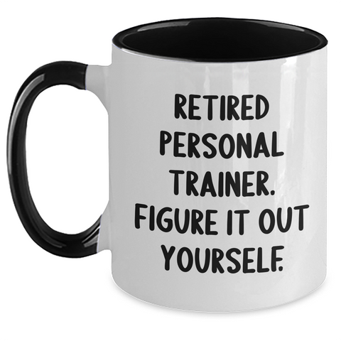 Image of Personal Trainer Gifts: Funny Quotes, Two Tone Coffee Mug, Gifts from Friends for Father's Day - Main