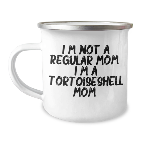 Image of Tortoiseshell Cat Mom Funny Gifts for Men from Family, Unique Camping Mug for Father's Day - Image 1