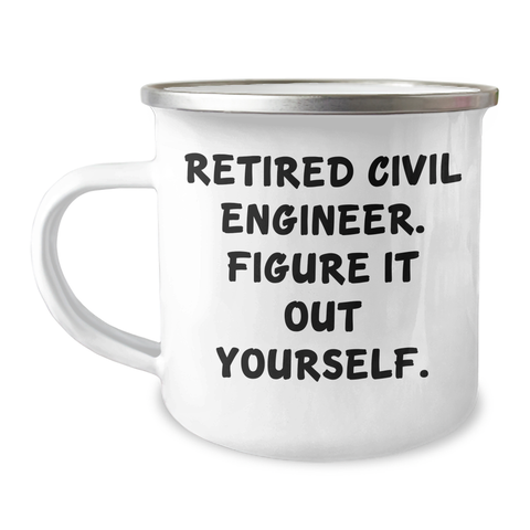 Image of Civil Engineer Gifts from Men - Funny Camping Mug - Father's Day Unique Gifts for Him - Image 1