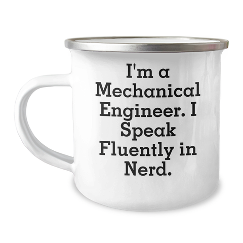 Image of Funny Mechanical Engineer Gifts from Friends, Father's Day Unique Gifts for Him - I'm A Mechanical Engineer. I Speak Fluently In genius. - Image 1