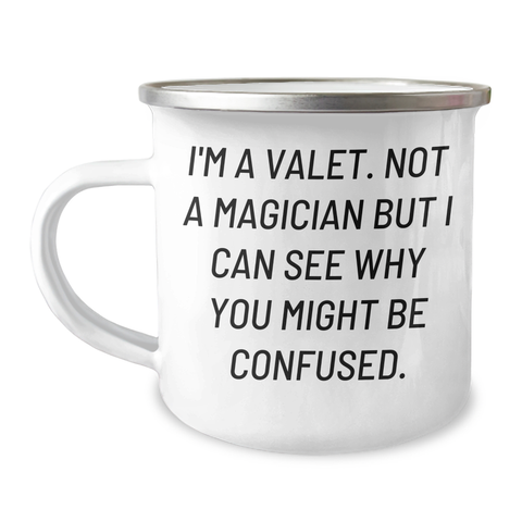 Image of Valet's Camping Adventure Gifts for Men, Funny Quote Mug, Father's Day Unique Gifts from Friends, Family, Coworkers - Image 1