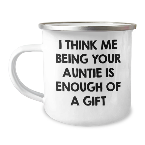 Image of Auntie's Gift: Funny Camping Mug, Gifts from Family, Gifts for Auntie, Father's Day Unique - Image 1