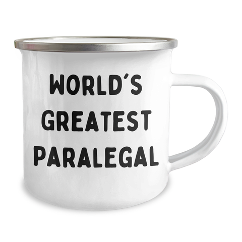Image of Funny World's Greatest Paralegal Gifts for Mom's Special Day Camping Mug from Family - Image 2
